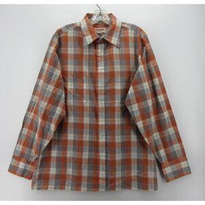 VINTAGE McGregor Shirt Large 70s 80s Sportswear Button Up Plaid *